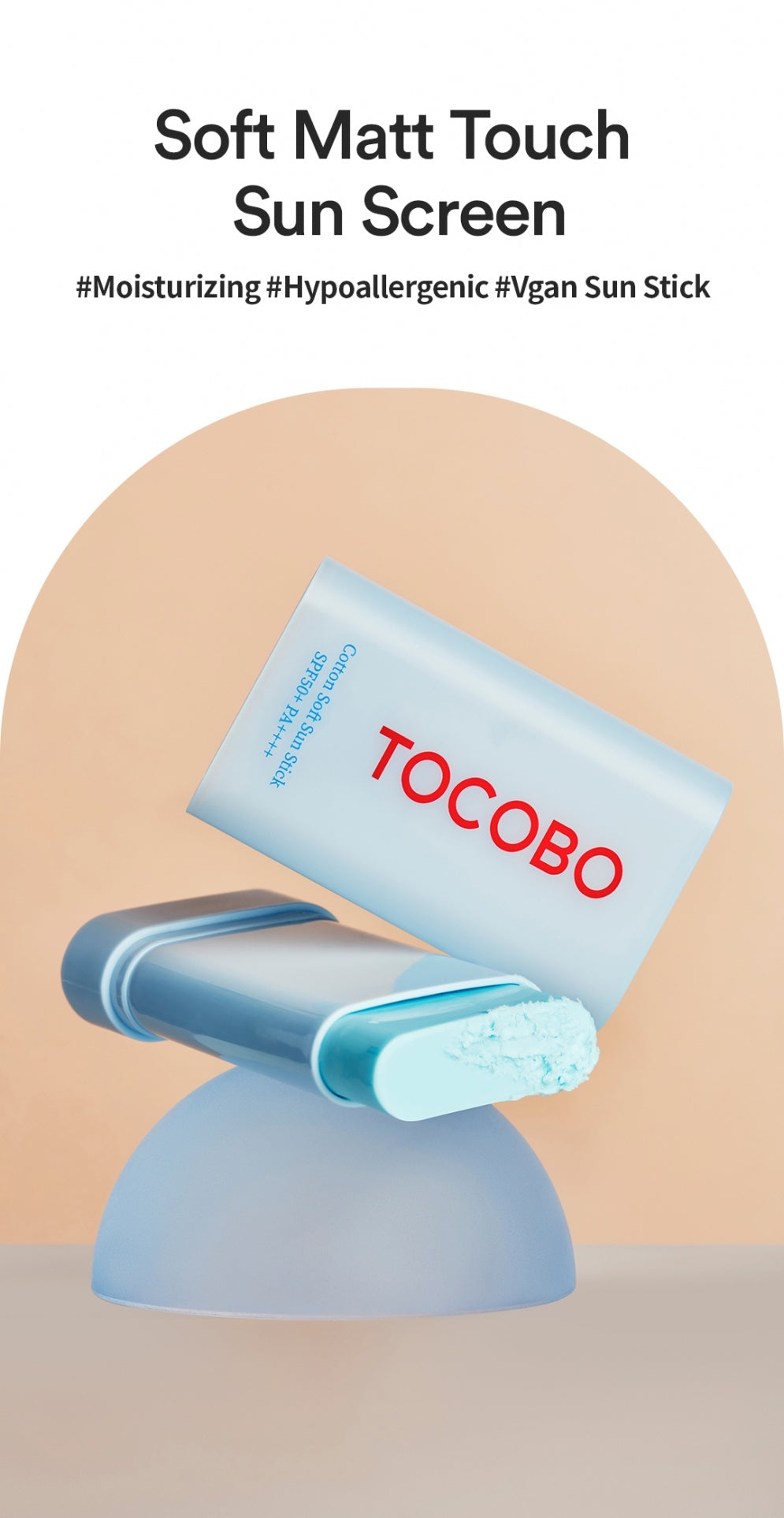 TOCOBO Cotton Soft Sun Stick SPF50+ PA++++